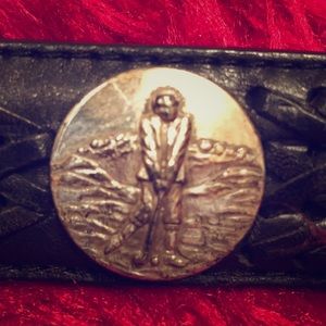 Vintage 1996 Brighton Mens Leather Golf Belt 38
